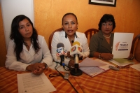 Viernes 27 de abril del 2012. La Red de Mujeres de Chiapas presenta esta mañana la campaña para un Trabajo Digno, Derecho de las Mujeres.