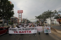 Sábado 7 de enero del 2017. Tuxtla Gutiérrez. Durante la marcha en contra del gasolinazo este medio día
