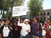 Lunes 24 de octubre. Estudiantes de Secundaria se manifiestan.