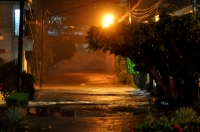 Foto/Osiris Aquino. Miércoles 11 de septiembre del 2013. Tuxtla Gutiérrez. Un aspecto de las constantes afectaciones de la tercera sección de la Colonia la Salle durante las lluvias de la temporada.