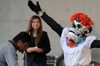 Sábado25 de octubre del 2014. Tuxtla Gutiérrez. El primer Festival de la Muerte de los Mercados se lleva a cabo esta noche en el Centro Cultural Jaime Sabines de la capital del estado de Chiapas.