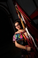Viernes 17 de enero del 2014. Chiapa de Corzo. La Salida de Banderas da comienzo al recorrido que Parachicos y Chiapanecas realizan este día en honor a San Antonio Abad dentro de las festividades patronales de esta comunidad de la Ribera del Rio Grande de