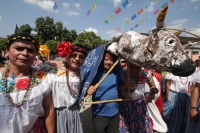 Lunes 2 de febrero del 2014. Villa de Acala. Las calles y avenidas de esta comunidad ribereña se llena de danzantes quienes realizan representaciones de personajes populares durante las celebraciones de los festejos de la Candelaria.