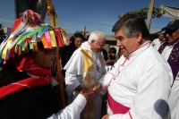 Lunes 22 de diciembre del 2014. San Pedro Chenalho. Al cumplirse 17 años de la masacre de 45 indígenas tsotsiles en la comunidad Acteal en la Zona Altos de Chiapas, estudiantes de ayotzinapa realizan una representación de los muertos por la represión soci