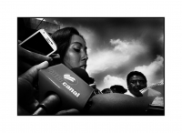 Lunes 30 de septiembre del 2013. Tuxtla Gutiérrez. Familiares de los profesores Adela y Noé acompañados de los militantes de la ONPP en conferencia de prensa hablan sobre el estado de salud que guardan estos presos de conciencia detenidos arbitrariamente 