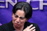 Lunes 21 de abril del 2014. San Cristóbal de las Casas. El rostro de la desolación. Familiares de mujeres victimadas denuncian las irregularidades en los casos de sus agresores y asesinos quienes están siendo liberados por la justicia chiapaneca.