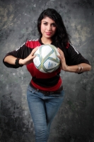 Domingo 13 de julio del 2014. Tuxtla Gutiérrez. Nuestras modelos conmemorativas de la final del fut bol con el uniforme de Alemania.