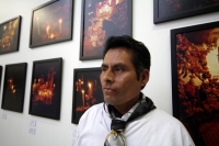 Lunes 20 de octubre del 2014. Tuxtla Gutiérrez. La Muestra de Altares de la Cultura Zoque y el Festival de la Muerte del CDI se inaugura este medio día en las instalaciones del Centro Cultural Jaime Sabines, con una muestra fotográfica, pictórica, perform