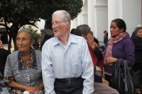 Domingo 23 Junio del 2013. San Cristóbal de las Casas. Foto/Miradasur. A dos semanas que los ancianitos coletos presentaran la documentación para los amparos para que les sea devueltos los beneficios económicos que la legislación chiapaneca les concede po