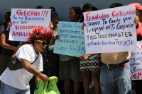 Martes 7 de marzo del 2017. Tuxtla Gutiérrez. Ambulantes del primer cuadro de la ciudad protestan por los constantes operativos y la persecución de los fiscales municipales