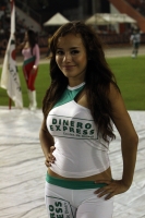 Jueves 3 de mayo del 2012. Las animadoras de los patrocinadores de Los jaguares de Chiapas.