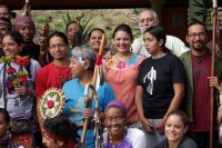 Miércoles 28 de septiembre del 2016. Tuxtla Gutiérrez. Los representantes de las Tribus de Alaska, Norteamérica y norte de México continúan con el viaja de la Caravana de la Dignidad y la Paz después de convivir la víspera de esta noche con la comunidad d