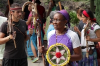 Miércoles 28 de septiembre del 2016. Tuxtla Gutiérrez. Los representantes de las Tribus de Alaska, Norteamérica y norte de México continúan con el viaja de la Caravana de la Dignidad y la Paz después de convivir la víspera de esta noche con la comunidad d