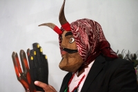 Domingo 29 de septiembre del 2019. Tuxtla Gutiérrez. Los Arcángeles y Demonios en constante lucha son representados durante el recorrido del Baile de San Miguel Arcángel