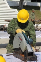 Miércoles 18 de enero del 2017. Tuxtla Gutiérrez. Elementos del ejército mexicano destruyen armamento decomisado en las instalaciones castrenses Los Sabinos ante la presencia militar y civil de Chiapas y Tabasco. Miércoles 18 de enero del 2017. Tuxtla Gutiérrez. Elementos del ejército mexicano destruyen armamento decomisado en las instalaciones castrenses Los Sabinos ante la presencia militar y civil de Chiapas y Tabasco.