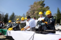 Miércoles 18 de enero del 2017. Tuxtla Gutiérrez. Elementos del ejército mexicano destruyen armamento decomisado en las instalaciones castrenses Los Sabinos ante la presencia militar y civil de Chiapas y Tabasco.