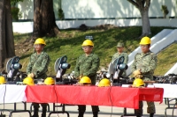 Miércoles 18 de enero del 2017. Tuxtla Gutiérrez. Elementos del ejército mexicano destruyen armamento decomisado en las instalaciones castrenses Los Sabinos ante la presencia militar y civil de Chiapas y Tabasco.