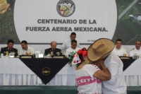 Martes 10 de febrero del 2015. Tuxtla Gutiérrez. Durante la ceremonia del Centenario de la Fuerza Aérea Mexicana en la Base Militar en la Colonia Terán.