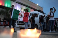 Sábado 26 de septiembre del 2020. Tuxtla Gutiérrez. Durante la jornada de protesta de los normalistas a 6 años de la desaparición de los estudiantes de Ayotzinapa