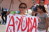 Domingo 19 de junio del 2016. Tuxtla Gutiérrez. Organizaciones sociales y educativas marchan esta tarde en la capital del estado de Chiapas en apoyo a las comunidades que se enfrentan a la Policía Federal en el estado de Oaxaca.