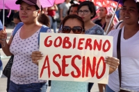Domingo 19 de junio del 2016. Tuxtla Gutiérrez. Organizaciones sociales y educativas marchan esta tarde en la capital del estado de Chiapas en apoyo a las comunidades que se enfrentan a la Policía Federal en el estado de Oaxaca.