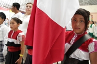 Miércoles 24 de febrero del 2016. Tuxtla Gutiérrez. Este medio día se lleva a cabo la ceremonia de abanderamiento de las escoltas del sistema escolar en la capital del estado de Chiapas.