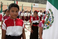 Miércoles 24 de febrero del 2016. Tuxtla Gutiérrez. Este medio día se lleva a cabo la ceremonia de abanderamiento de las escoltas del sistema escolar en la capital del estado de Chiapas.