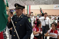 Miércoles 24 de febrero del 2016. Tuxtla Gutiérrez. Este medio día se lleva a cabo la ceremonia de abanderamiento de las escoltas del sistema escolar en la capital del estado de Chiapas.