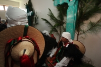 Jueves 28 de julio del 2016. San Juan Chamula. Mateo Gómez Gómez recibe esta mañana el bastón de mando Chamula según los usos y costumbres de las comunidades y parajes de esta localidad de los altos de Chiapas. El nuevo presidente junto con las nuevas aut