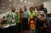Martes 11 de noviembre del 2014. Tuxtla Gutiérrez. Los ciclistas de Tuxtla durante la sesión del congreso local durante la presentación de las iniciativas a favor del libre tránsito en dos ruedas.
