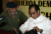Miércoles 16 de febrero. René Bejarano,  del  Movimiento Izquierda Democrática Nacional realiza la convención nacional con militantes de la izquierda de Chiapas, esta mañana en conocido hotel de la ciudad de Tuxtla Gutiérrez.