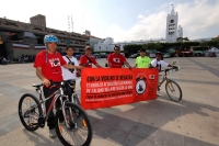Martes primero de octubre del 2013. Tuxtla Gutiérrez. La Red Nacional de Ciclismo Urbano hacen un llamado a las autoridades para exigir la normatividad de la calidad del aire en las principales ciudades de Chiapas.