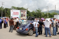 Miércoles 18 de septiembre del 2013. Tuxtla Gutiérrez. Continúan las protestas magisteriales en la capital de Chiapas en donde esta mañana se realizan bloqueos en las entradas de la ciudad.
