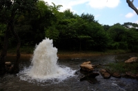 Domingo 9 de octubre del 2016. Venustiano Carranza. Un curioso borbollón de agua brota de las aguas del rio que retoma este nombre en la comunidad Laja Tendida del municipio de Venustiano Carranza y es uno de los puntos de interés que los visitantes puede