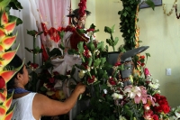 Domingo 14 de abril del 2019. Tuxtla Gutiérrez. El Señor del Burrito es el conjunto de imágenes que son veneradas dentro del fervor popular y religioso por las familias de la comunidad de Copoya durante el Domingo de Ramos