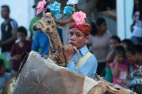 Domingo 16 de junio del 2019. Suchiapa. Los diferentes grupos de danzantes que conforman el Baile del Calalá se preparan  para participar durante las celebraciones patronales del Corpus