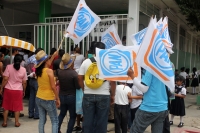 Miércoles 15 de abril del 2015. Tuxtla Gutiérrez. Normalistas de las 17 escuelas de Chiapas se manifiestan este medio día en la plaza central de esta ciudad del sureste de México.