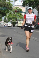 Sábado 5 de agosto del 2017. Tuxtla Gutiérrez. Esta tarde se lleva a cabo la carrera de mascotas Canrrera 2017 que asociaciones civiles organizan en la Avenida Central de esta ciudad.