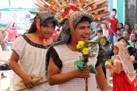 Lunes 30 de enero del 2017. Tuxtla Gutiérrez. La Virgen de Candelaria. La comunidad Zoque se reúne desde la madrugada para iniciar el recorrido de las tres Vírgenes de Copoya las cuales recorren bailando y gritando vivas acompañados de los sones tradicion
