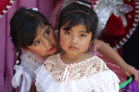 Lunes 1 de febrero del 2016. San Fernando. La Danza de Las Candelarias. Las bellas mujeres de la comunidad indígena Zoque de esta localidad ubicada a 14 kilómetros de la capital del estado de Chiapas bailan por las calles vistiendo el traje típico adornad