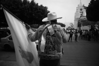 20230502. Tuxtla. Carmelo protesta en el Congreso de Chiapas