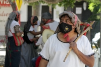 20210214. Tuxtla G. Carnaval Zoque Tuxtleco Los integrantes de la comunidad Zoque adecuan las danzas tradicionales para las celebraciones de Carnaval en la capital del estado de #Chiapas.
