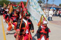 Domingo 2 de marzo del 2014. San Miguel Huixtan, Chiapas. Indígenas Tsotsiles y tsentales asentados en este municipio de los altos de Chiapas, presentan las danzas tradicionales correspondientes al Carnaval este medio día en la plaza de esta comunidad de 