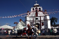 Domingo 15 de febrero del 2015. San Miguel Huixtan. Aspecto de la representación del carnaval chamula este medio día en la comunidad huixtan en la zona altos de Chiapas.
