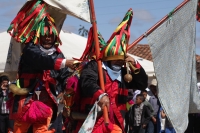 Domingo 15 de febrero del 2015. San Miguel Huixtan. Aspecto de la representación del carnaval chamula este medio día en la comunidad huixtan en la zona altos de Chiapas.