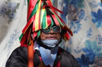 Domingo 15 de febrero del 2015. San Miguel Huixtan. Aspecto de la representación del carnaval chamula este medio día en la comunidad huixtan en la zona altos de Chiapas.