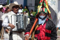 Domingo 15 de febrero del 2015. San Miguel Huixtan. Aspecto de la representación del carnaval chamula este medio día en la comunidad huixtan en la zona altos de Chiapas.