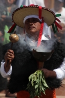 Domingo 15 de febrero del 2015. San Miguel Huixtan. Aspecto de la representación del carnaval chamula este medio día en la comunidad huixtan en la zona altos de Chiapas.