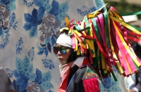 Domingo 15 de febrero del 2015. San Miguel Huixtan. Aspecto de la representación del carnaval chamula este medio día en la comunidad huixtan en la zona altos de Chiapas.