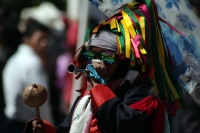 Domingo 15 de febrero del 2015. San Miguel Huixtan. Aspecto de la representación del carnaval chamula este medio día en la comunidad huixtan en la zona altos de Chiapas.
